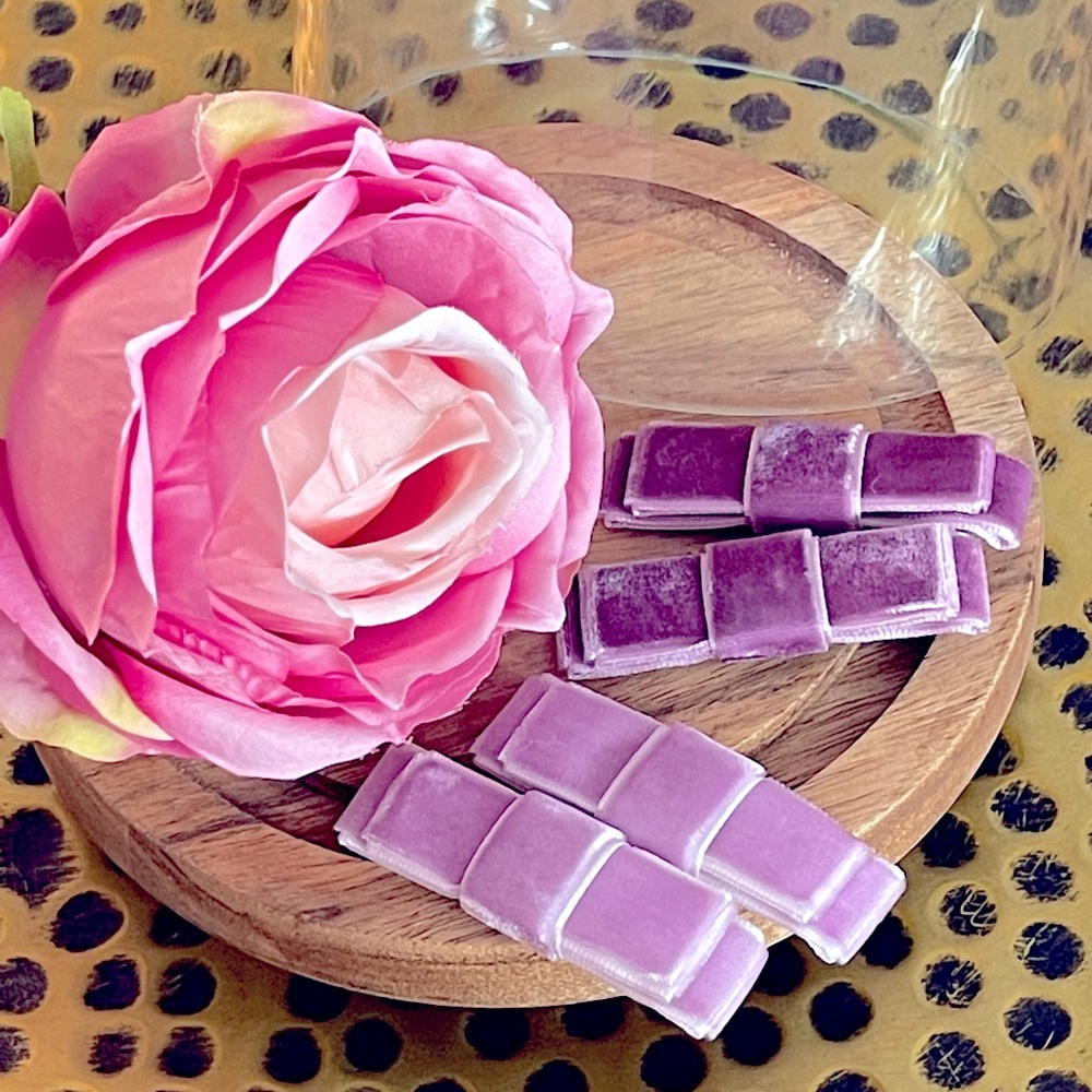Three Hearts Velvet Hair Clips